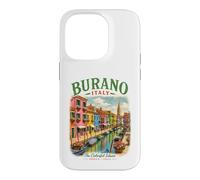 Custodia per iPhone 14 Pro Burano Italia Isola Colorata Venezia Viaggi Italiani