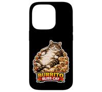 Custodia per iPhone 14 Pro Burrito Bliss Cat Funny Food Meme Cat Humor Design