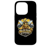 Custodia per iPhone 14 Pro Buzzed & Strong Bee Honey Bilanciere Grafica