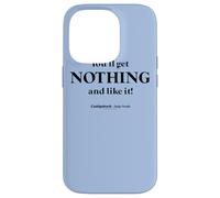 Custodia per iPhone 14 Pro Caddyshack You'll Get Nothing and Like It! Quote