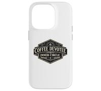 Custodia per iPhone 14 Pro Caffè Devotee Inner Circle Divertente Caffeina Design