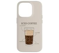 Custodia per iPhone 14 Pro Caffè freddo Cold Brew Latte d'avena Sciroppo di vaniglia Ghiaccio