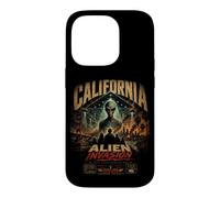 Custodia per iPhone 14 Pro California Alien Invasion Retro UFO UAP Extraterrestre