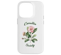 Custodia per iPhone 14 Pro Camellia Society Giardinieri di fiori Arte botanica