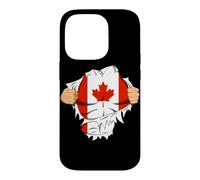 Custodia per iPhone 14 Pro Canadian Superhero Canada Flag Patriot Gift