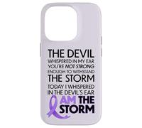 Custodia per iPhone 14 Pro Cancer Warriors I Am The Storm, I Will Survive And Beat It