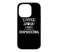 Custodia per iPhone 14 Pro Cani da caffè e traptiro | Skeet Trap Clay Shooting