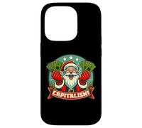 Custodia per iPhone 14 Pro CAPITALISMO! Funny Greedy Santa Claus Consumer Christmas Meme