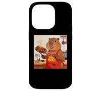 Custodia per iPhone 14 Pro Capybara Cooking Grill BBQ Funny Gift Capybara