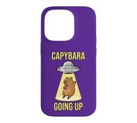 Custodia per iPhone 14 Pro Capybara salire Chillest UFO alieni e dischi volanti