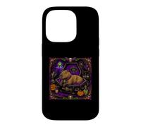Custodia per iPhone 14 Pro Capybara Zombie Ghoul Undead Vampiro Coffin Spooky Horror