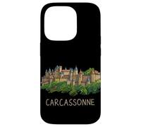Custodia per iPhone 14 Pro Carcassonne Francia viaggio souvenir città punto di riferimento regalo