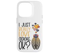 Custodia per iPhone 14 Pro Carino Cicada Amante Mi piace davvero le cicale