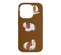 Custodia per iPhone 14 Pro Carino tipi di porcellini d'India per i proprietari e gli amanti della cavia