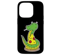 Custodia per iPhone 14 Pro Carino Vipera Con Una Pizza