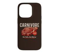 Custodia per iPhone 14 Pro Carnivore No Tofu Bistecca Manzo Amante della Carne Grill BBQ Keto Dieta