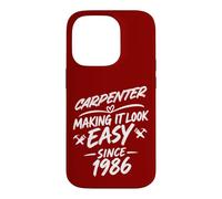 Custodia per iPhone 14 Pro Carpenter 40° anniversario di compleanno, perfetto falegname