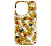 Custodia per iPhone 14 Pro Carrello bar retrò Martini modello spiedino oliva da donna