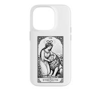 Custodia per iPhone 14 Pro Carta dei Tarocchi Vintage Zodiaco Leone Strega Celeste Astrologia