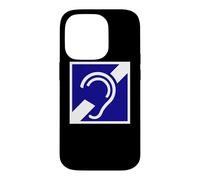 Custodia per iPhone 14 Pro Cartello con simbolo "Hearing Impaired, deaf deafness"