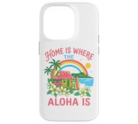 Custodia per iPhone 14 Pro Casa è dove l'Aloha è Hawaiian Beach Surf Paradise Art