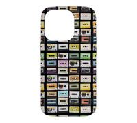 Custodia per iPhone 14 Pro Cassette Tapes Nostalgic Mixtape Music Graphic