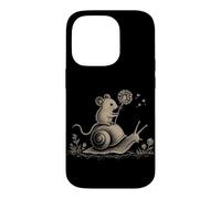 Custodia per iPhone 14 Pro Cavalcando il topo Lumaca Foresta Fauna Selvat