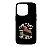 Custodia per iPhone 14 Pro Cavallo Gallese Pony BORN TO JUMP Welsh Cob