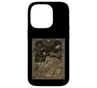 Custodia per iPhone 14 Pro Celeste Jaguar Costellazione Tarocchi Carta Luna Giungla