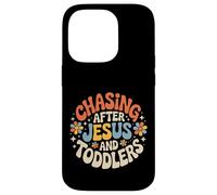 Custodia per iPhone 14 Pro Chasing After Jesus And Toddlers Caos cristiano |-