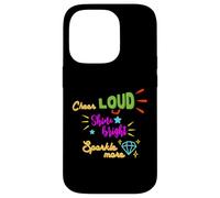 Custodia per iPhone 14 Pro Cheerleader Cheer Loud Shine Bright Cheerleaders regalo