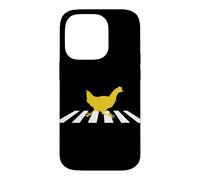 Custodia per iPhone 14 Pro Chicken Crosses Road Crosswalk Silhouette Graphic T-Shirt