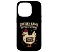 Custodia per iPhone 14 Pro Chicken Game Don't Look At The Chicken Funny Gamer Pixel Art