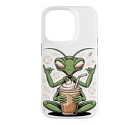 Custodia per iPhone 14 Pro Chill Praying Mantis Coffee Bug Insect Lover