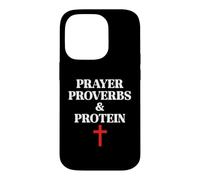 Custodia per iPhone 14 Pro Christian Prayer Proverbs Protein Shakes Jesus Weights Faith