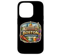 Custodia per iPhone 14 Pro Cimeli statali per visitatori della città souvenir di Boston, Massachusetts