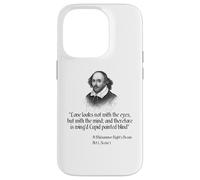 Custodia per iPhone 14 Pro Citazione di Shakespeare - L'amore non sembra con gli occhi