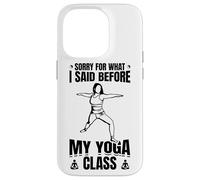 Custodia per iPhone 14 Pro Citazione divertente Yoga Ayurveda