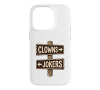 Custodia per iPhone 14 Pro Clowns to the left jolly to the right arrugginito segno