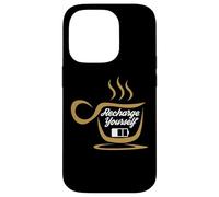 Custodia per iPhone 14 Pro Coffee Recharge Yourself Funny Cafeine Baristas Coffee Lover
