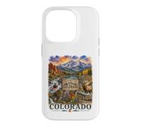 Custodia per iPhone 14 Pro Colorado Acquerello Mountain Adventure Travel Design