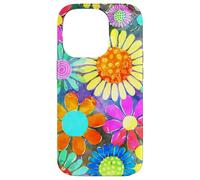 Custodia per iPhone 14 Pro Colorato acquerello Daisy Retro Y2K Pattern