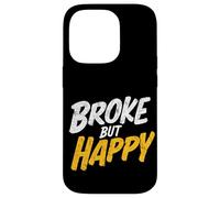Custodia per iPhone 14 Pro Colorato Broke but Happy Stamp Costume