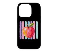 Custodia per iPhone 14 Pro Colorful Apple Watercolor Art Teacher Appreciation Design