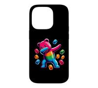 Custodia per iPhone 14 Pro Colorful Dabbing Gummy Bear Candy Lovers Kids Boys Bear Dab