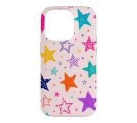 Custodia per iPhone 14 Pro Colorful Vintage Star Doodle Aesthetic Cosmic Art