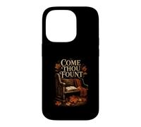 Custodia per iPhone 14 Pro Come Thou Fount Inno Cristiano Foglie d'Autunno