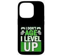 Custodia per iPhone 14 Pro Compleanno Umorismo Non invecchiare Livello Up Giocatore Compleanno