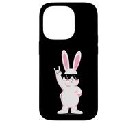 Custodia per iPhone 14 Pro Cool Bunny Rock On Funny Rabbit Occhiali da sole Design