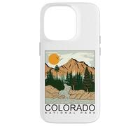 Custodia per iPhone 14 Pro Cool Colorado the Rocky Mountains Illustration Graphic